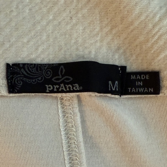 Prana Women's Cream Open Front Shrug - Picture 10 of 14